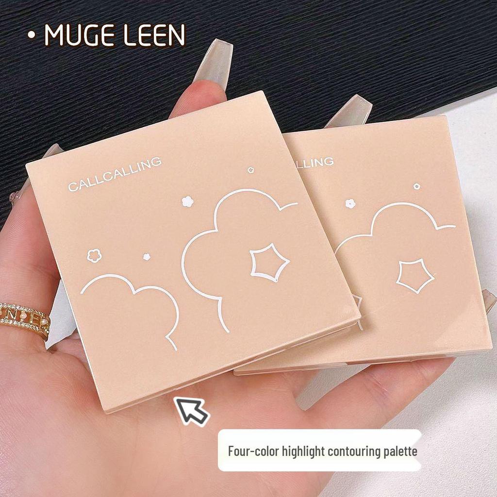 Four-Color Matte Contour and Highlight Palette for Nose and Brightening Shadow