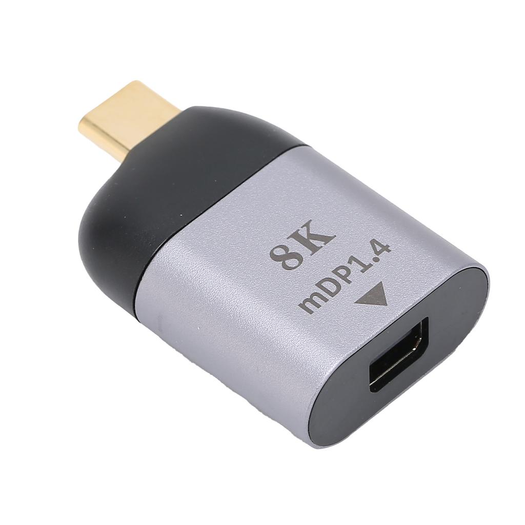 Tragbarer TypC Stecker auf MiniDP Adapter 4K bei 60Hz für Windows Android OS X Videoausgabegeräte