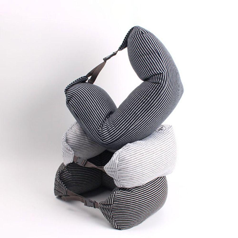 U Shaped Travel Neck Pillow Japanese Style Nap Pillow Bendable Roll Pillow  Airplane