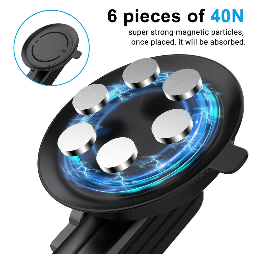 K03 For Insta360/GoPro Rotatable Action Camera Bracket Magnetic Suction Cup Mount Camera Support Stand