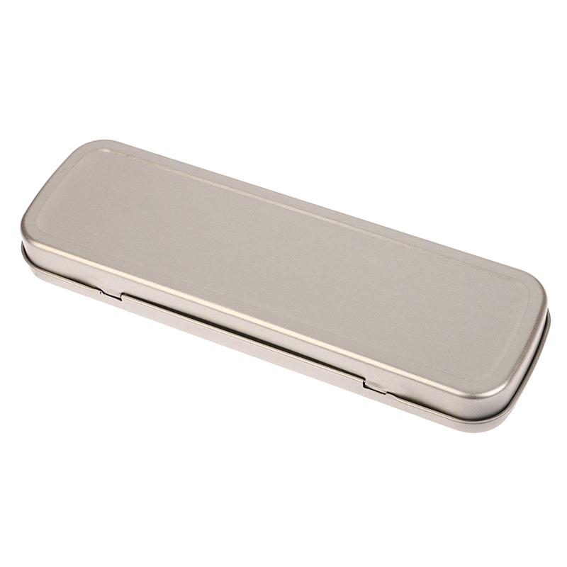 

Металлический пенал Жестяная коробка Универсальный Металлический Пенал Канцелярские товары Студенты Вместительный Сверхпрочный Пенал Прямоугольный Чехол для перьевой ручки