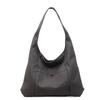 Canvas bag Women's shoulder bag Large capacity commuter tote bag Versatile student armpit bag