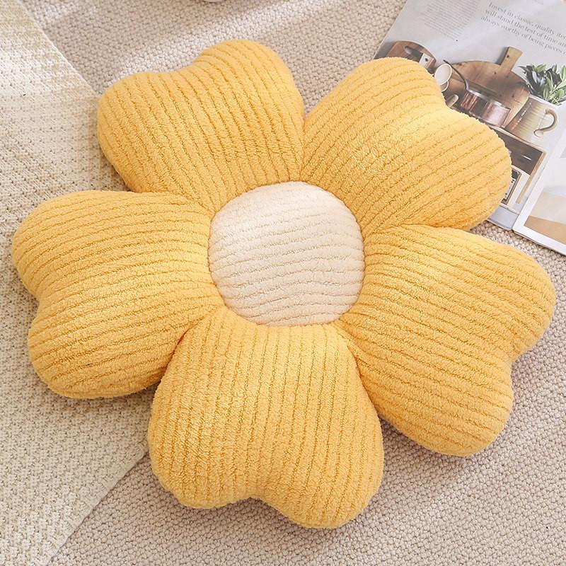 Shaped Flower Simple Plush Cushion With Pp Cotton Material For Home Office Use