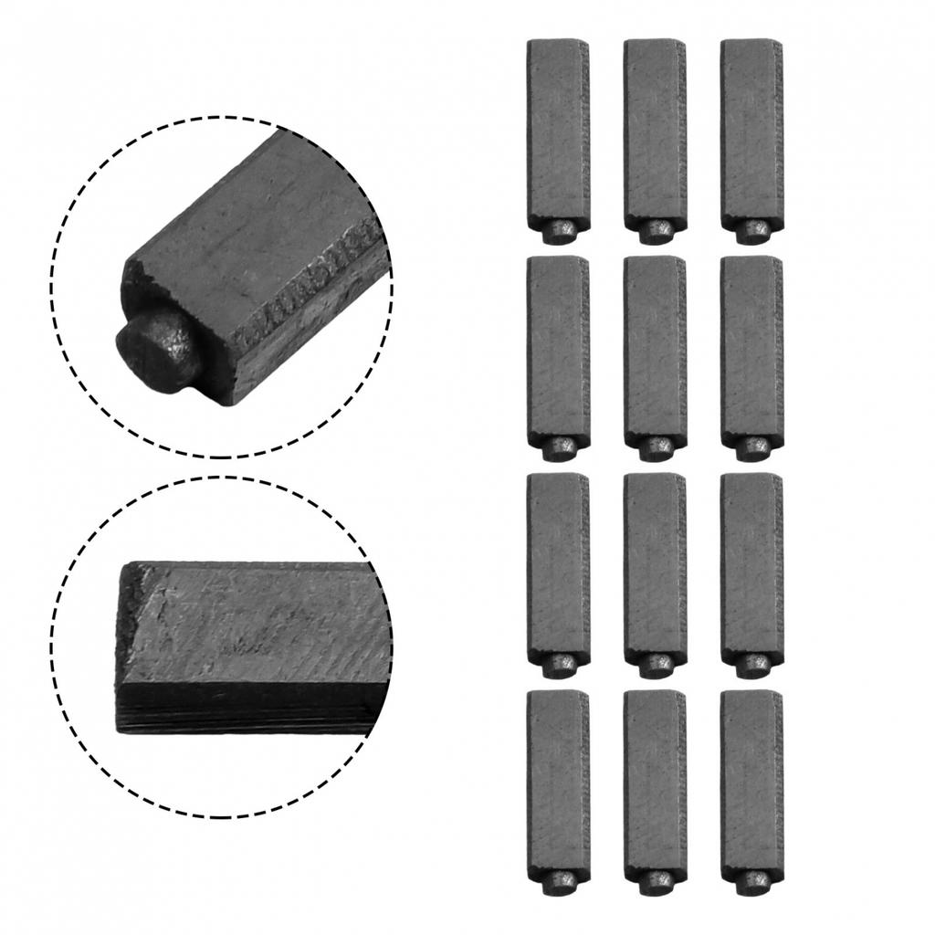 12pcs Carbon Brushes Garden Tools 4x5.5x17mm Carbon