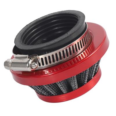 RR-For Motorized Bicycle Push Mini Moto Pocket Bike ATV Quad Motorcycle 38MM Universal Air Filter Replacement Red