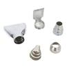 5pcs/set 35mm Hot Air Gun Nozzle Kit Heat Gun Nozzle Attachments Gas Soldering Iron Stainless Steel Hot Air Stations Gun Nozzle
