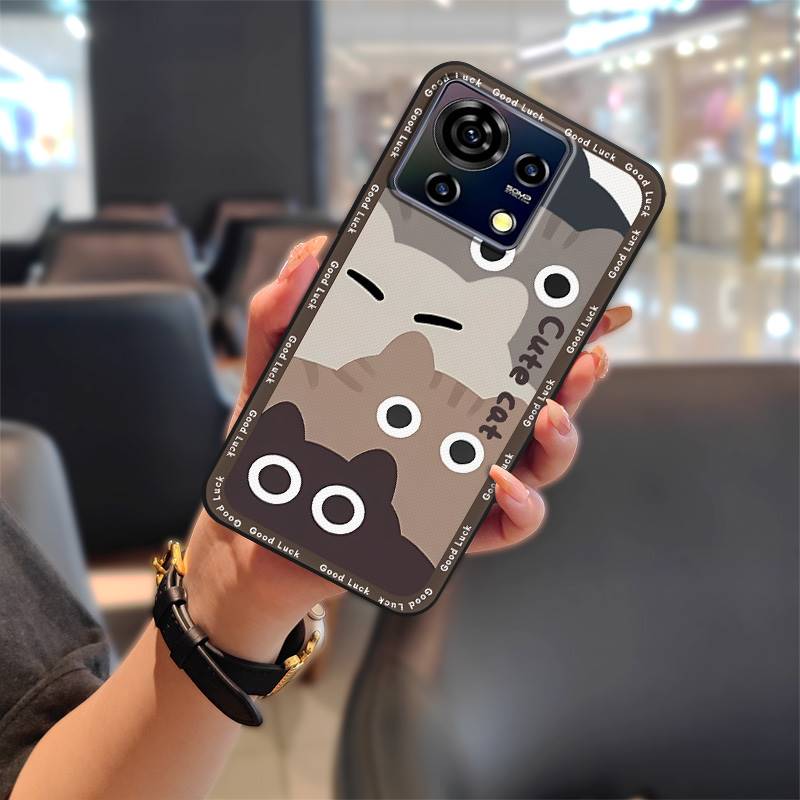 Vanntett Motedesign Telefondeksel For ZTE Blade V50 Vita Beskyttende Smussavvisende Bakside Tegneserie Mykt deksel TPU