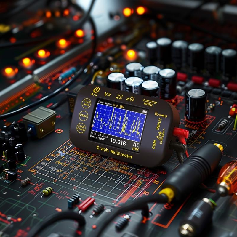 Real Time Waveform Recording Multimeter Temperature Resistance Voltage Continuity Tester High Precisions Multitester