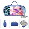 Huntrix Kpop Student Blue Compartmentary Pencil Bag Kpop Witch Hunter Student Storage Stationery Bag Pencil Bag