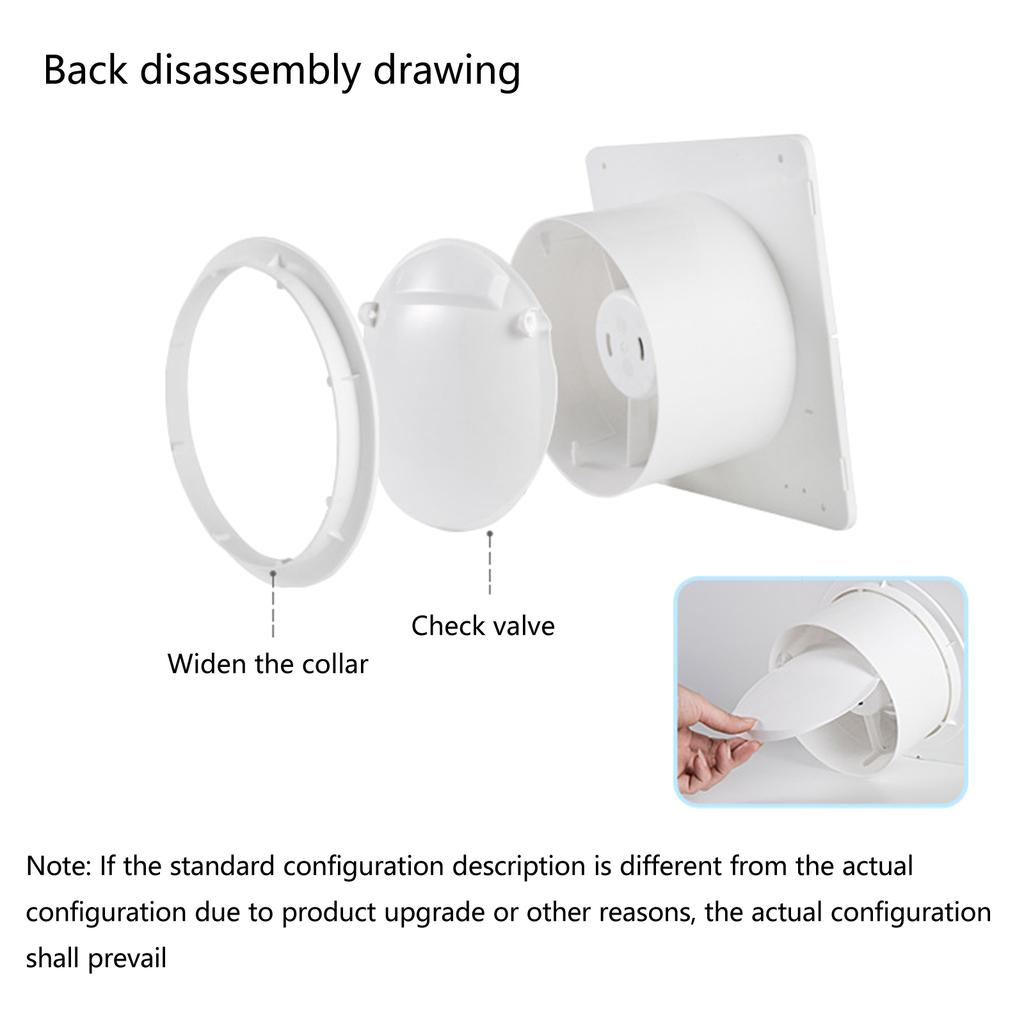 Versatile Inline Ventilation Fan Efficient Inline Air Booster Duct Extractor Suitable for Sunrooms & Horticultural Space
