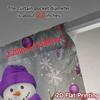 2pcs,Curtains Cute Snowman Purple Ornaments_a (3) Chic Curtain Cloth Durable Polyester Curtains Decorations Inside Suitable for