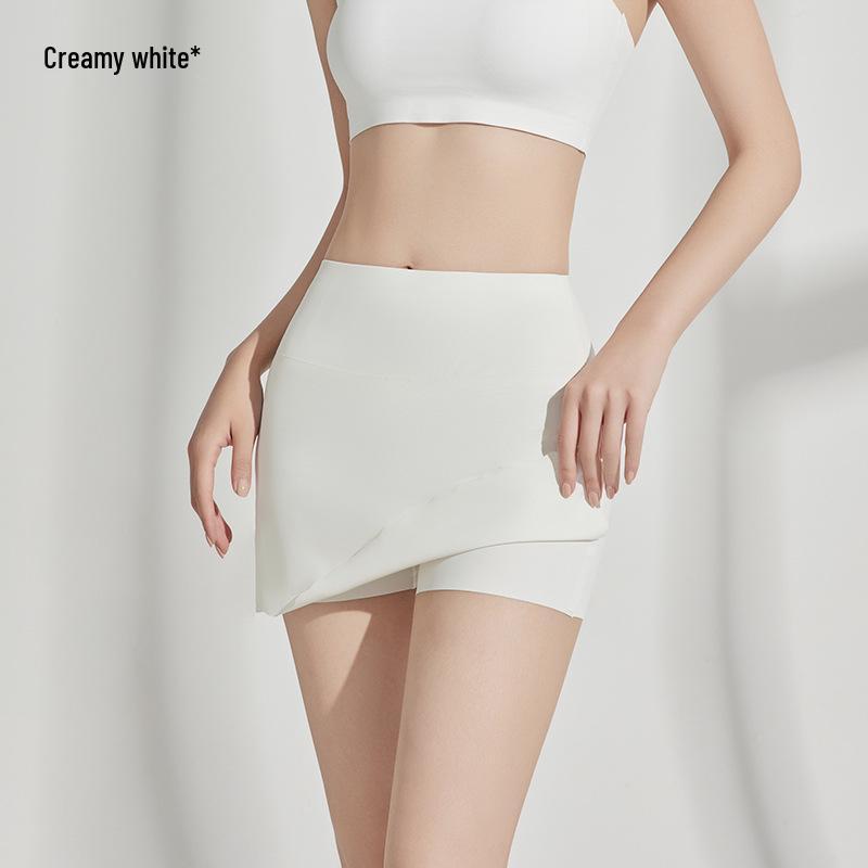 

Double-Layer High-Waist Seamless Ice Silk Safety Shorts for Women M