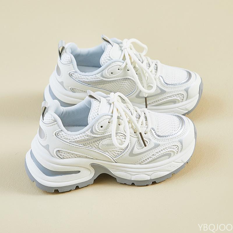 New Fashionable Versatile Women's Spring Running Casual Comfortable Sneakers Thick Soles Height Increasing Women's Sports Shoes