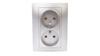 Carla Double Socket Silver 1735-06
