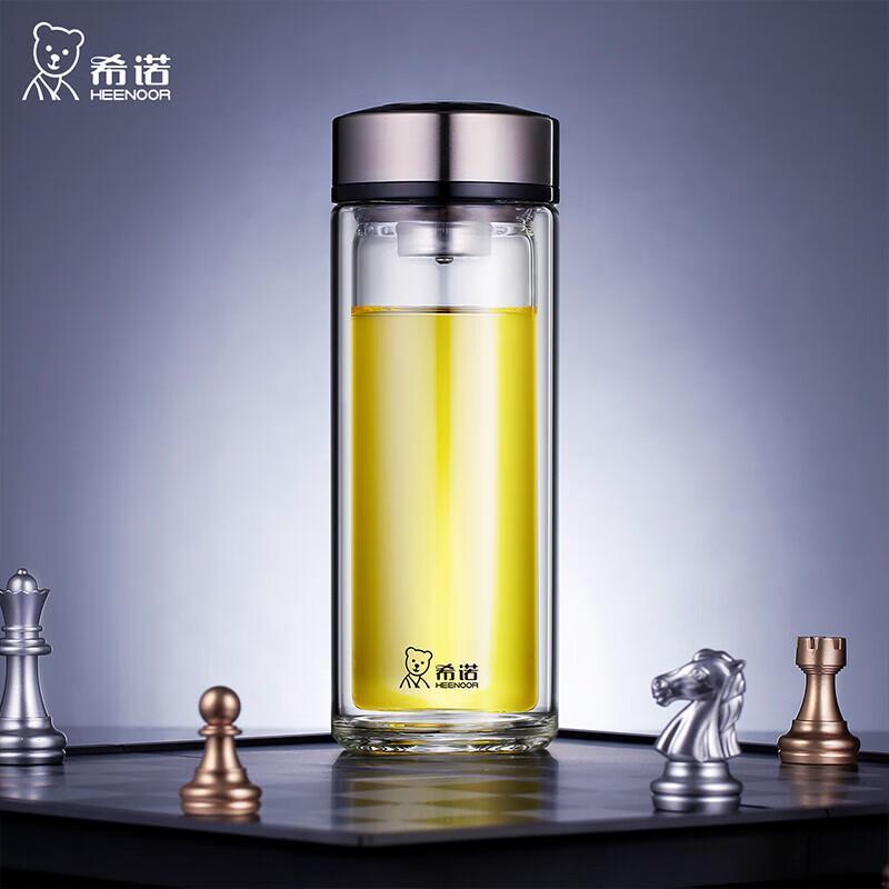 Heenoor Double Wall Insulated Glass Tea Cup