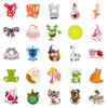 50 Stickers Cartoon Mix And Match Personality Cute Wind Independent Diy Decorative Stickers Repeated Stickers Waterproof
