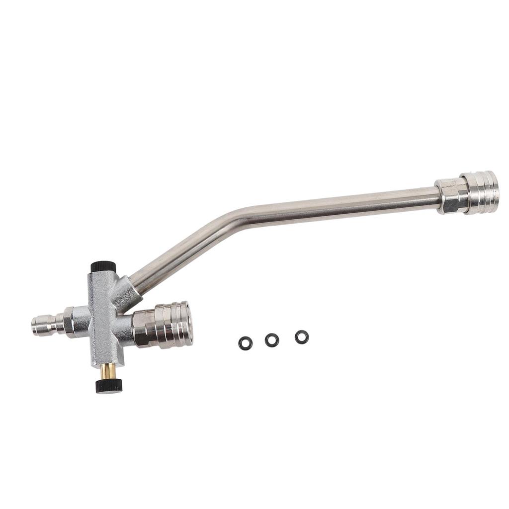 Dual Connector Pressure Washer Wand Stainless Steel 6000psi Multifunctional Foam Cannon Dual