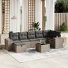 VidaXL Garden Lounge Set with Cushions 8 Pcs, Patio Sofas, Patio Furniture Set, Outdoor Furniture, Grey 3264466