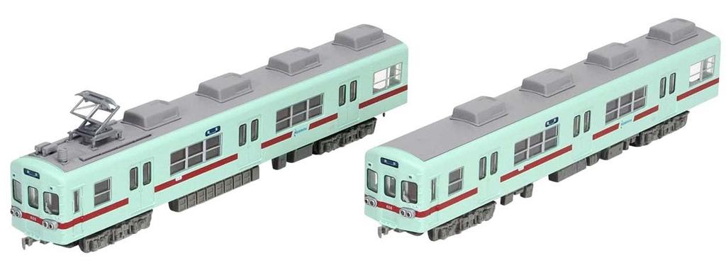 TOMYTEC Railway Collection Tetsukore Nishitetsu 600 Series Ice Green Reproduction Paint Scheme Set Diorama Supplies 332640 2-Car