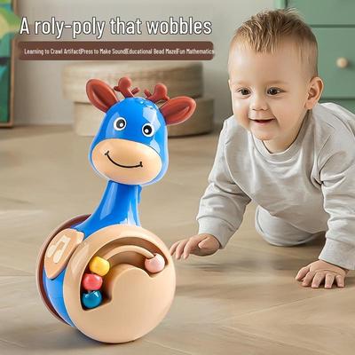Fawn Tumbler Dinosaur Squeaky Toy for Early Childhood Education
