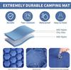 Camping Sleeping Pad / Inflatable Air Mattress Pad with Built-in Pillow & Foot Pump Ultralight Sleeping Air Mattress
