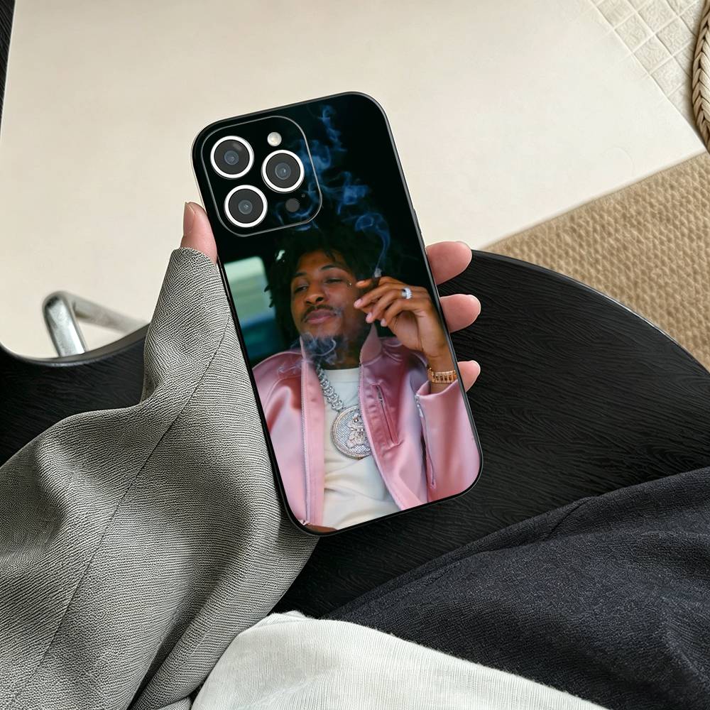 Rapper YoungBoy Never Broke Again Handyhülle Für iPhone 17, 16,15,14,13,12,11 Plus,Pro Max, Andere Weiche Schwarze Hülle