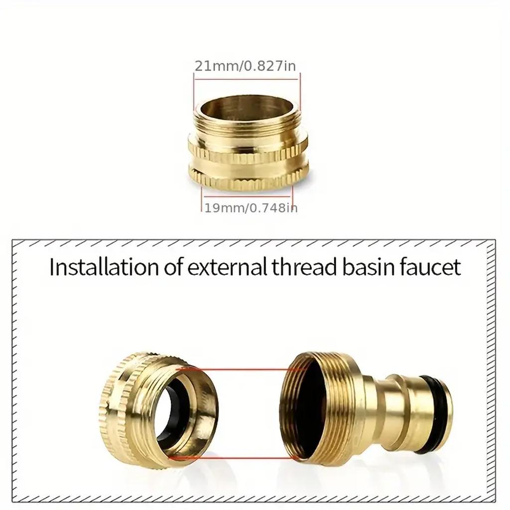 Multi Functional Universal Hose Faucet Connector Faucet Faucet Connector Garden Water Pipe Fittings Faucet Adapter Watering Gard