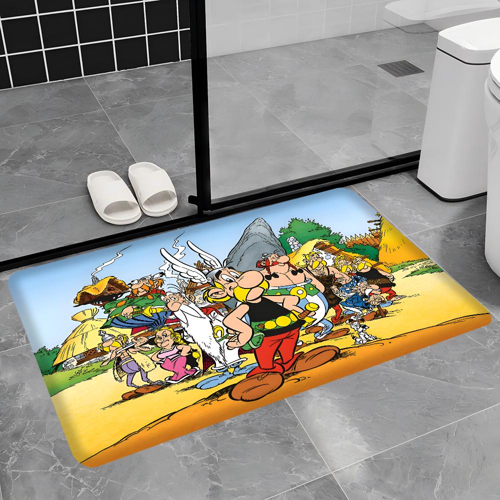 Tappetino d'ingresso Asterix e Obelix Lavabile Antiscivolo Tappeto per Zona Salotto Sedie da Divano Tappetino d'ingresso Cucina Tappeto