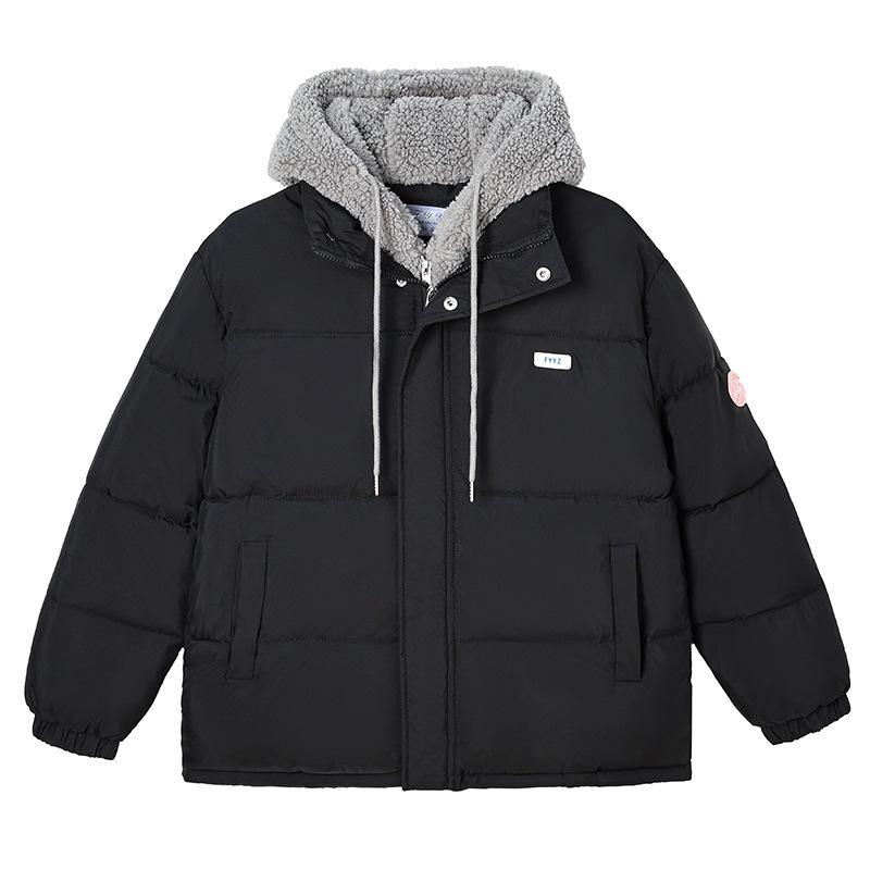 

Новая свободная короткая хлопковая куртка на осень и зиму, хлопковая куртка с капюшоном в стиле пэчворк XXL