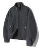 Trillion Wol Elleboogpatch 2-Weg Harrington Jas (Houtskool)