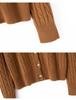 2024 Autumn/Winter Women's Versatile Cable Knit Cashmere Cardigan Sweater
