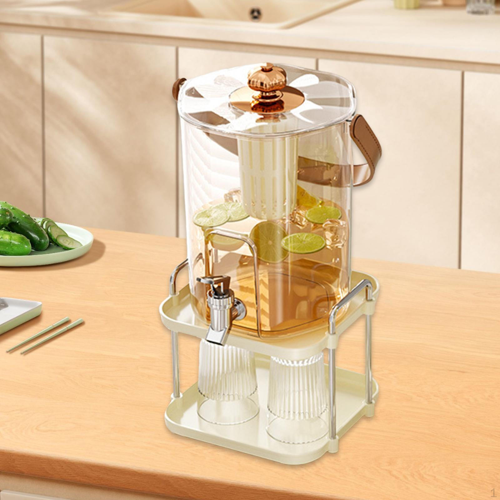 

5L Beverage Container with Faucet Ideal for Fruit Tea and Lemonade рожевий колір золота