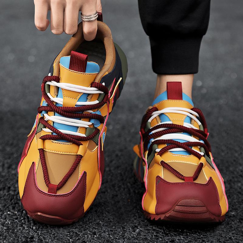 Herrenschuhe New Daddy Schuh Farbe Kampf Persönlichkeit Casual Sportschuhe Herren interne Erhöhung Schuhe
