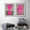 Nordic Neon Heart Skeleton Vintage Picture Wall Art Canvas Painting Posters And Prints Mural For Living Room Bar Home Decoration