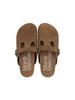 [mardimercredi] CLASSIQUE T-STRAP SUEDE MULE Brown