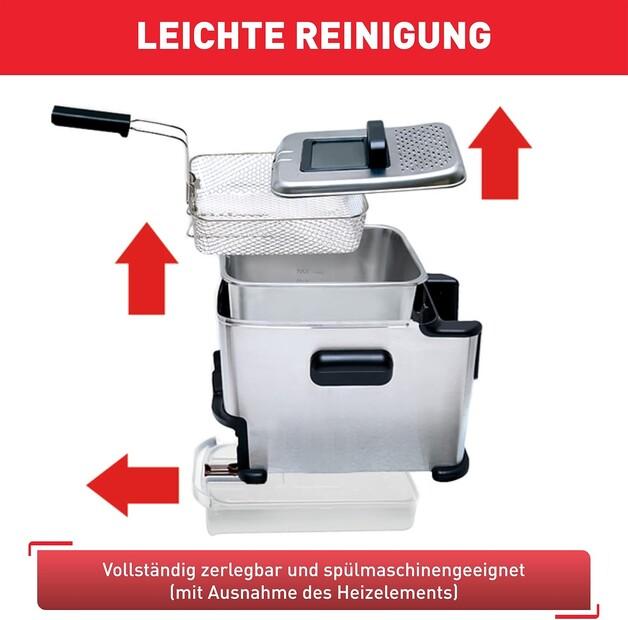 Deep Fryer Tefal FR701616 Oleoclean Compact