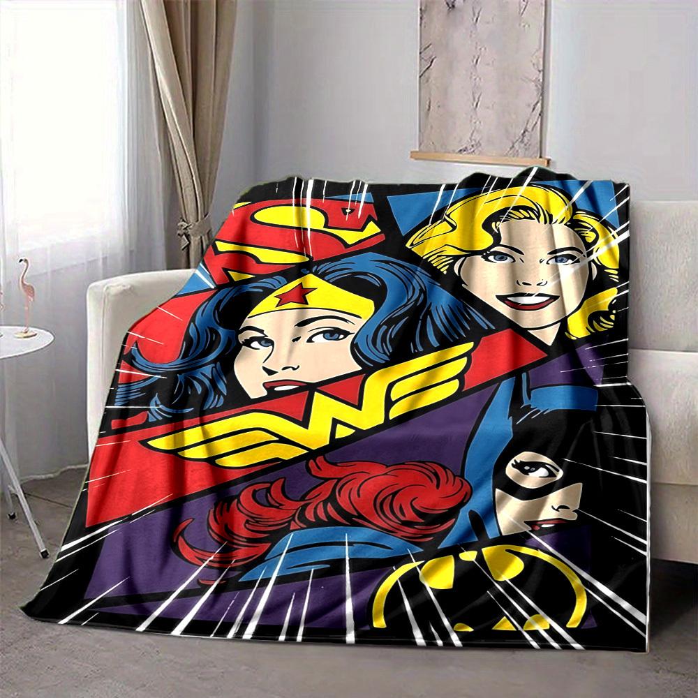 1pc Wonder Woman, Superhero Blanket | Polyester Fiber, All-Season Comfort for Sofa, Bed, Office, Car, Camping yy251021157