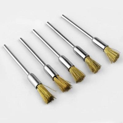   3Pcs Mini Grinding Brushes 2.35mm Shank Coppers Iron Alloy for Accuracy Surfaces Processing