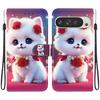 Etui Zwierzęce Lew Panda Skórzane Etui na Telefon Dla Google Pixel 10 9 Pro XL 8 7 6 5 9A 8A 7A 6A 5A 4A 5G Portfel Klapka Magnetyczne Etui