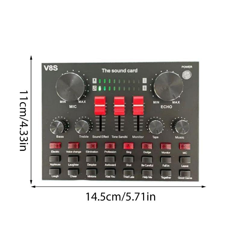 Professional Sound Interfaces For Studio Recording And Live Streaming With Low Noise High Fidelitys Sound Effects Builts In Reverbs