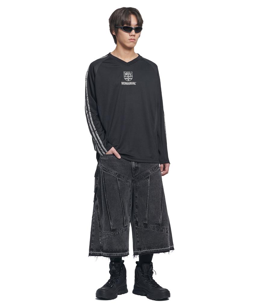 Nomaenyueol Cracked Line Long Sleeve Uniform - Black
