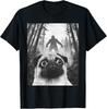 Dog Pug Selfie With Bigfoot Sasquatch Funny T-Shirt