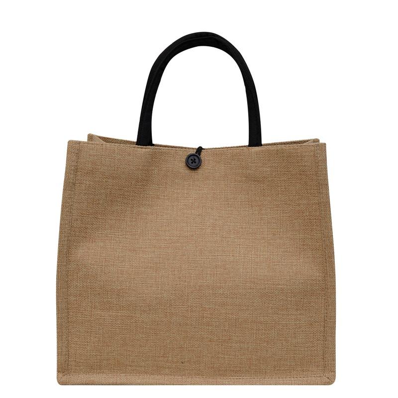 New cotton and linen handbag printed bento tote bag large capacity handbag bag letter printed women's bag