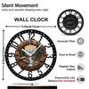 25cm High-End Iron Round Wall Clock with Superior Craftsmanship