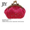 Small Wallet Five-Pointed Star Coin Purse, Mini Kiss-Lock Change Card Holder Vintage Denim Trinket Pouch for Women Ladies Money Bag