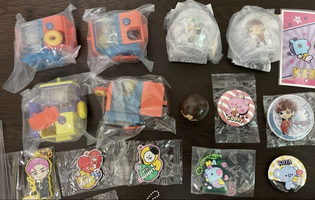 [USED] BTS TinyTAN Keychain Character Goods 40-Piece Set (Shipping Included)