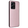 For Xiaomi Redmi Note 12 4G PU Leather Stand Cover Carbon Fiber Texture Phone Case with Card Holder