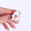 Cat Lady Flork Memes Enamel Pins Funny Cartoon Characters Brooches Lapel Badge Cutie Animals Jewelry Gift for Friends