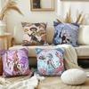 Game Genshin Impact Girl B Cushion Cover Pillow Cover Decoration Room Home Sofa Living Office Car Nordic Simplicity