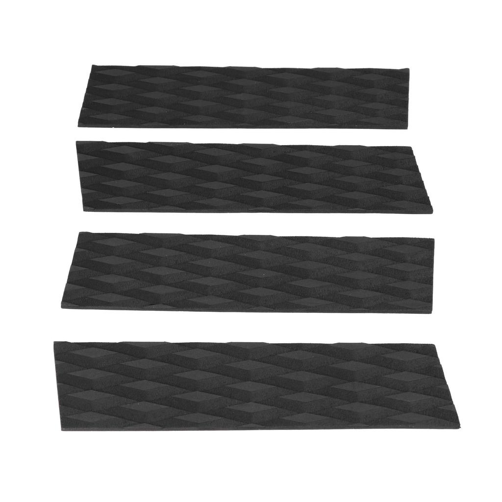 4pcs EVA Surfboard Deck Traction Pads Non Slip Surf Deck Grips Mat for Surf Water Sports